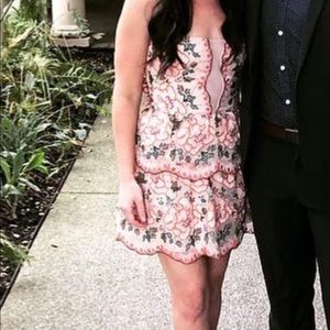BCBGMaxazria floral cocktail dress